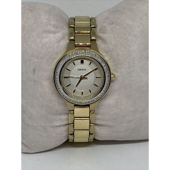 DKNY Chamber NY-2392 Women's Gold Stainless Steel Analog Dial Quartz Watch MP683 - Picture 1 of 12